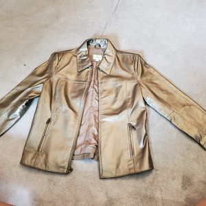 Leather Cleo Petites Jacket